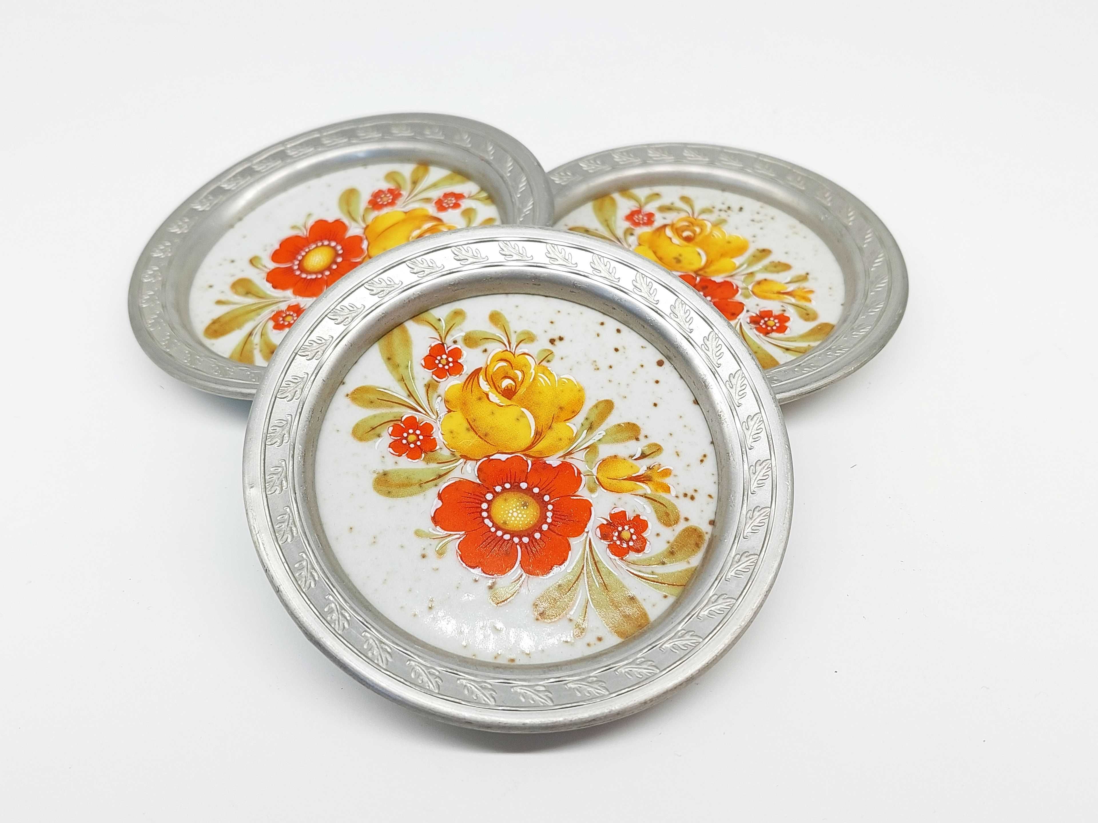 Podstawek talerzyk ceramiczny kwiatek kolekcje vintage