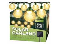Girlanda Solarna Ogrodowa Lampki Solarne 100 x Żarówka LED 14 m