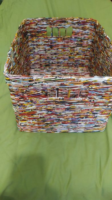 Плетений  ящик, короб для зберігання речей ручної роботи