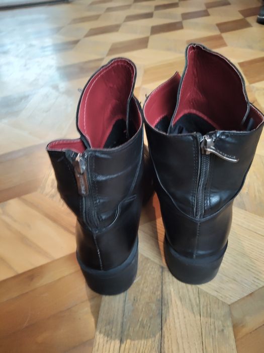 39 Кожаные ботильоны ботинки ботиночки