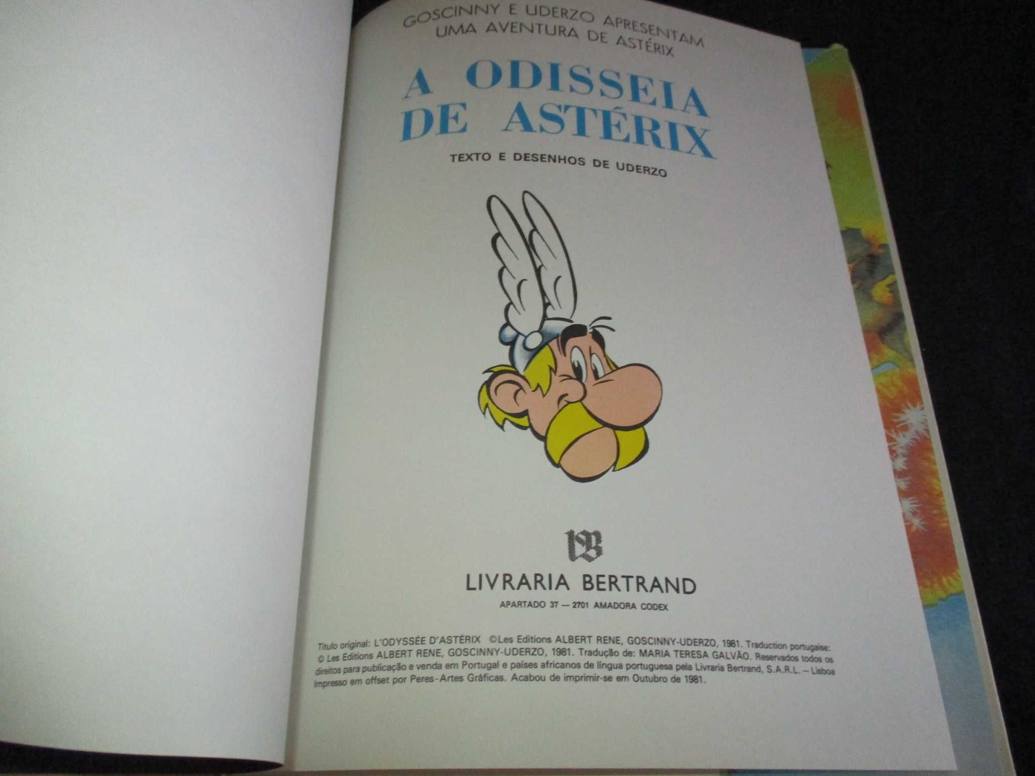 Livro BD A Odisseia de Astérix Bertrand 1981 CD