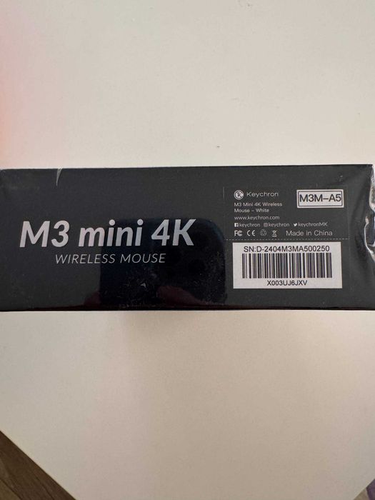 Keychron M3 mini 4kHz бездротова ігрова миша біла