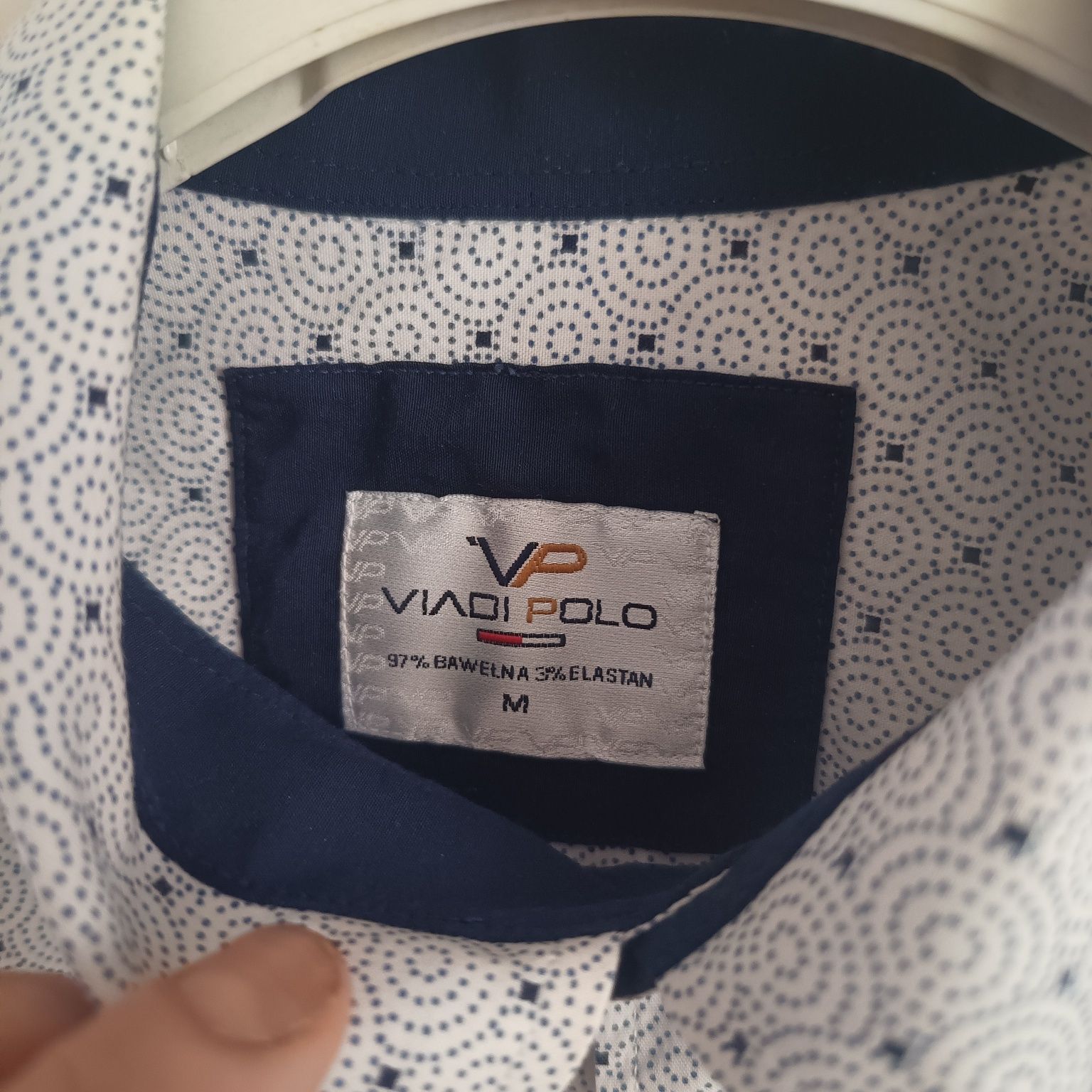 Koszula męska krótki rękaw rozmiar M "slim fit