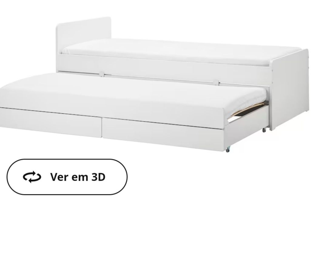 Vendo cama e 2 colchões com gavetão cama + arrumação