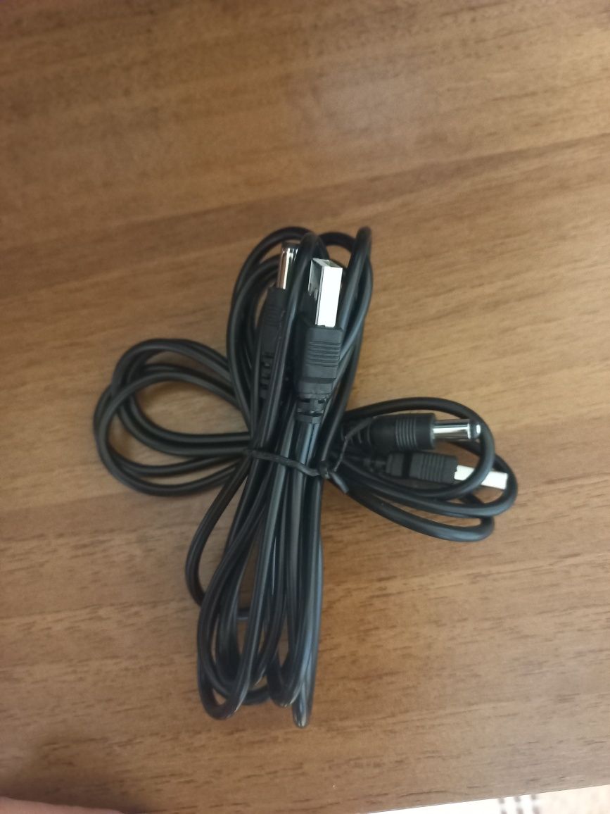 Продам новий кабель USB DC 5,5×2,1 мм 2 ШТ : 1 метр і  2 метра