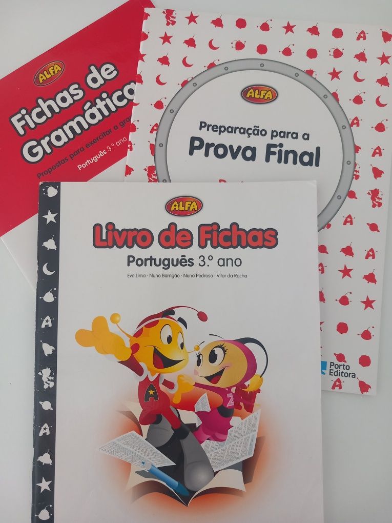 Livros de Fichas Português Alfa - 3°Ano