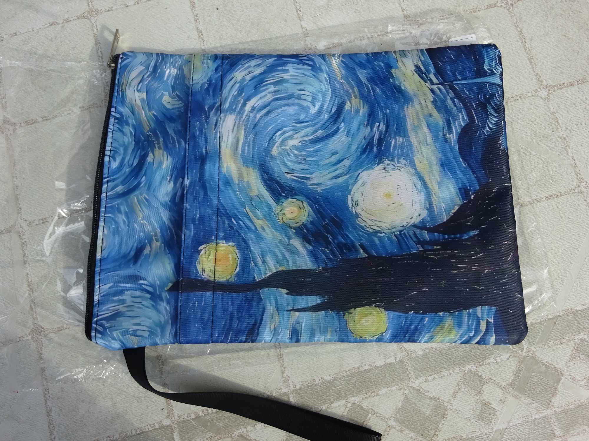 Nowa torebka etui na książkę dokumenty+ GRATIS książka van Gogh