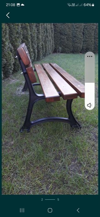 Ławka ogrodowa nogi żeliwne ,,Oslo"