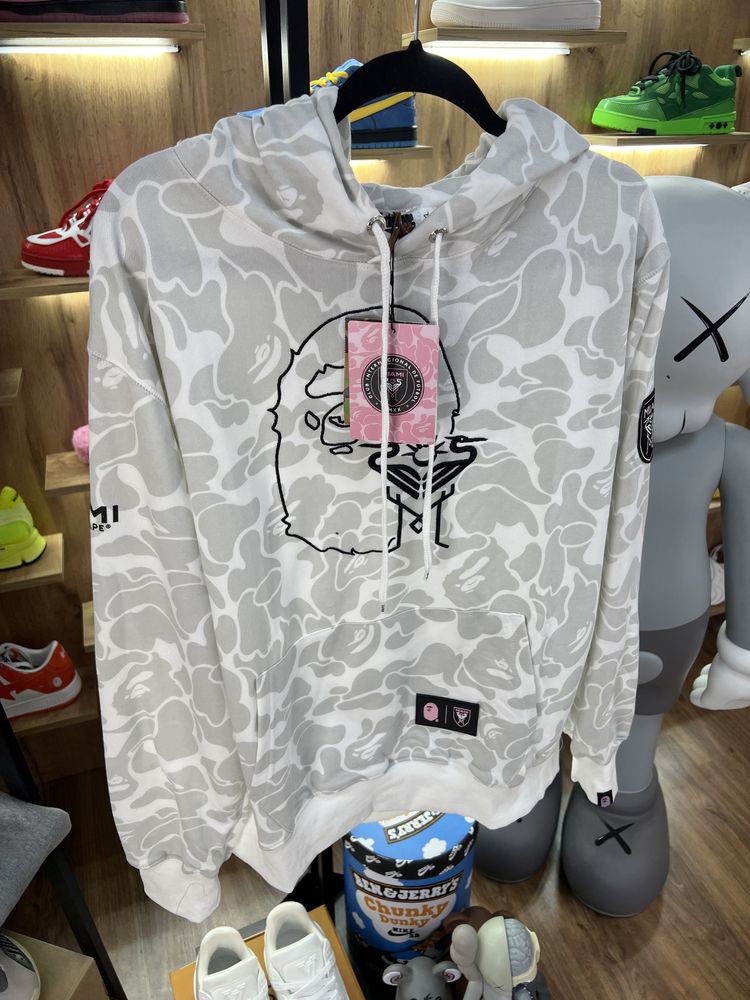 Худі A Bathing Ape Bape x Inter Miami CF White