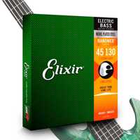 Struny do gitary basowej Elixir 45-130 NanoWeb Long Scale 14202