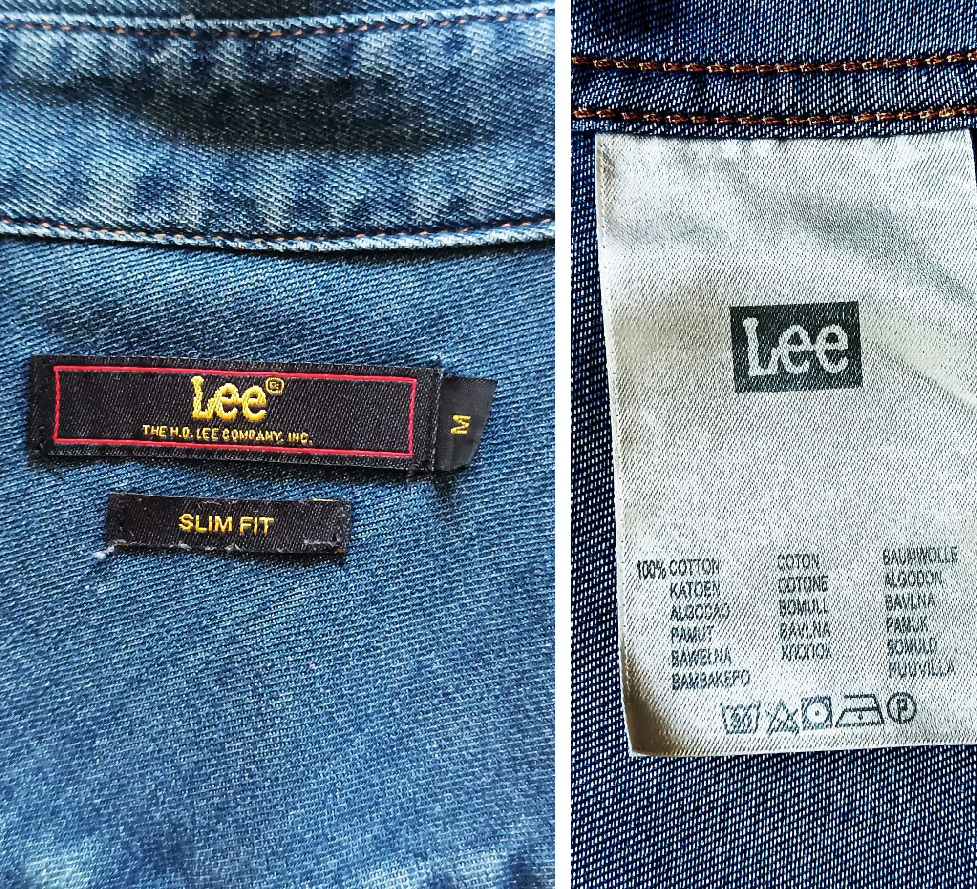 Джинсовая рубашка Lee Оригинал Slim Fit. Новое состояние.
