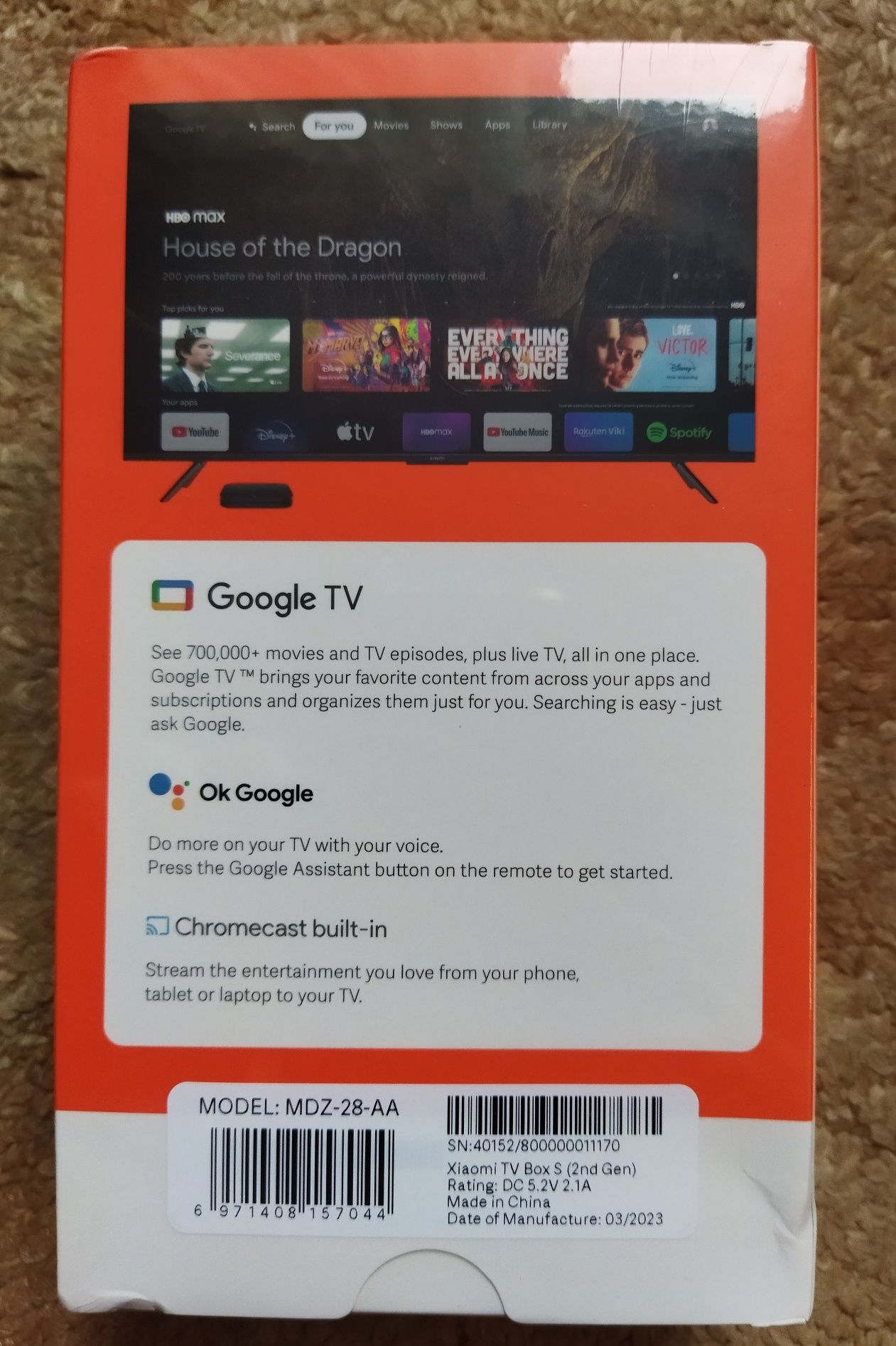 Приставка Xiaomi mi box s, 4k