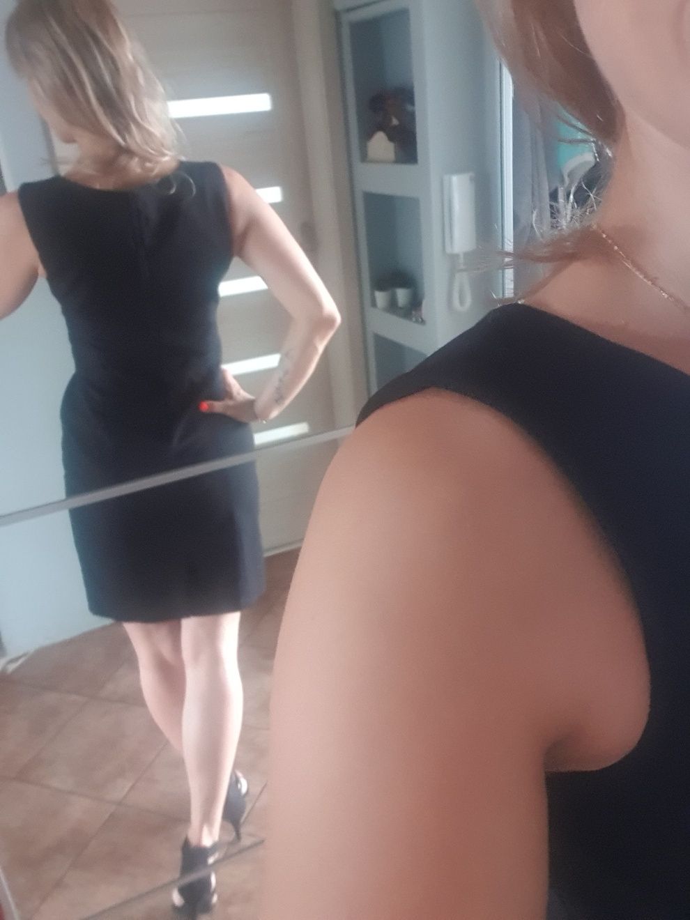 Sukienka mała czarna wizytowa Orsay 38