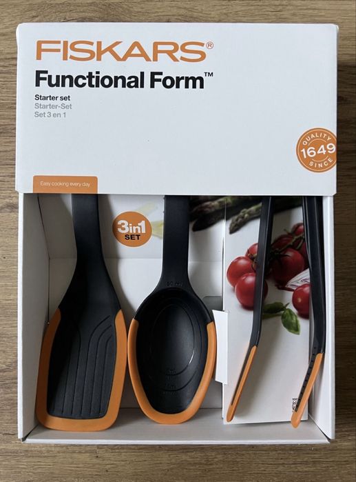 Zestaw łopatek kuchennych grill Fiskars
