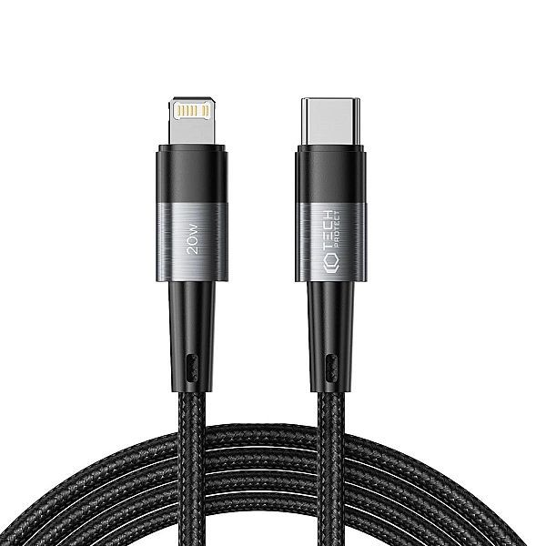 Tech-protect Ultraboost Lightning Cable Pd20w/3a 200cm Grey