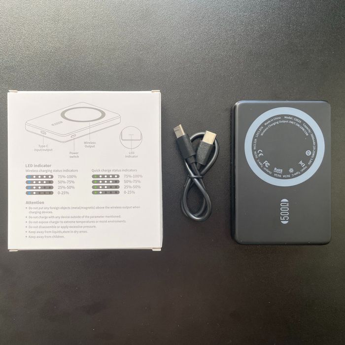 Павербанк Magsafe 20W 5000mAh ultra slim PowerBank Mагсейф