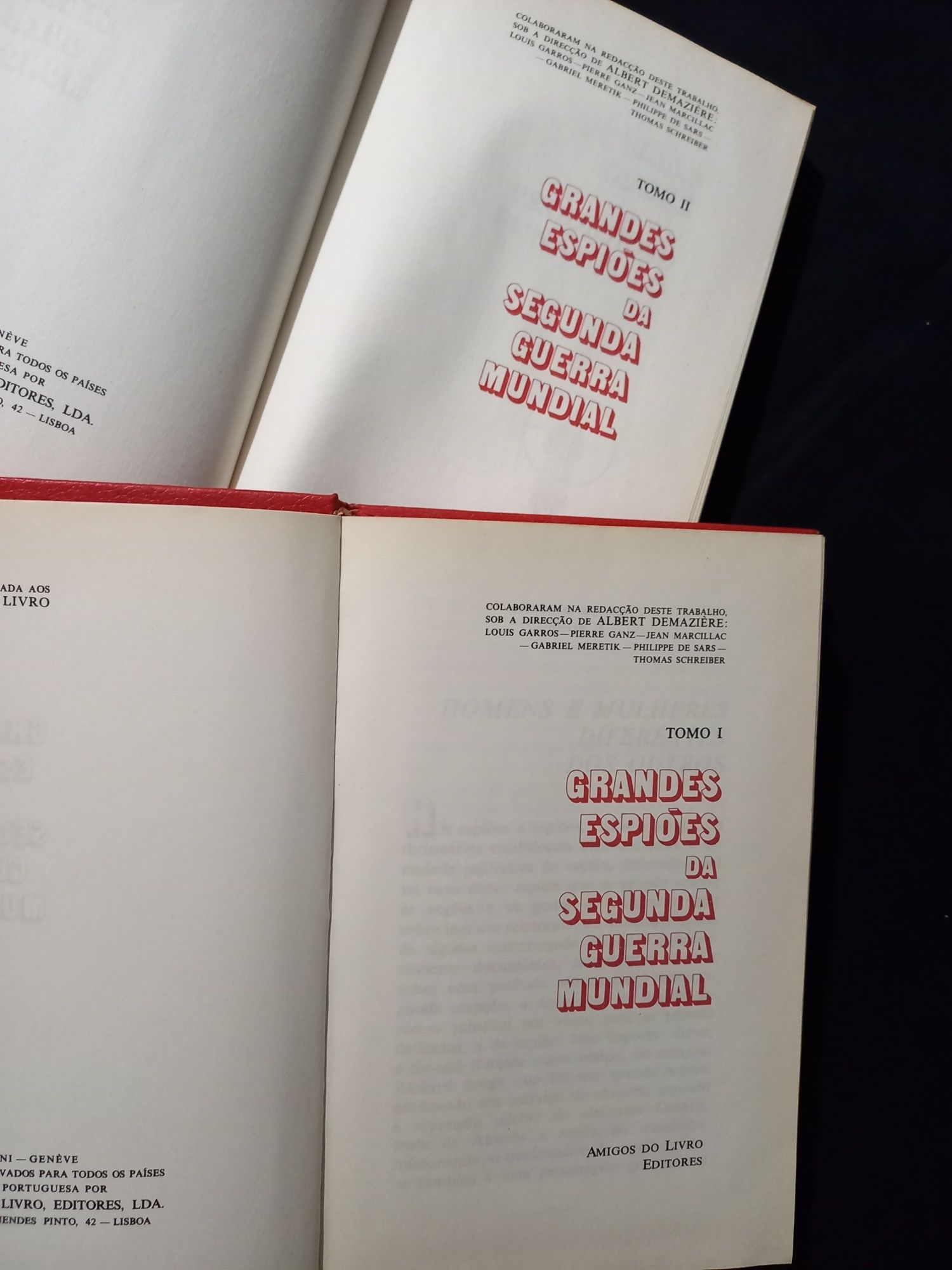 Conjunto Livros de capa dura de espionagem e guerra