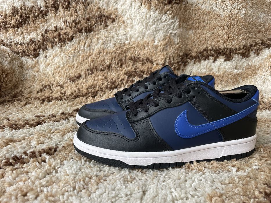 Оригінальні кросівки nike dunk low black blue