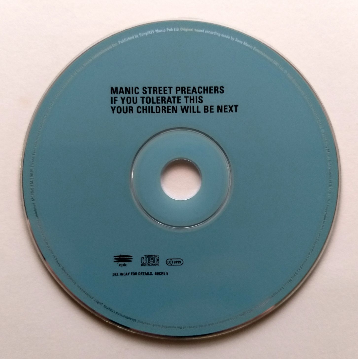 CDs Manic Street Preachers If You Tolerate This Your 1998r