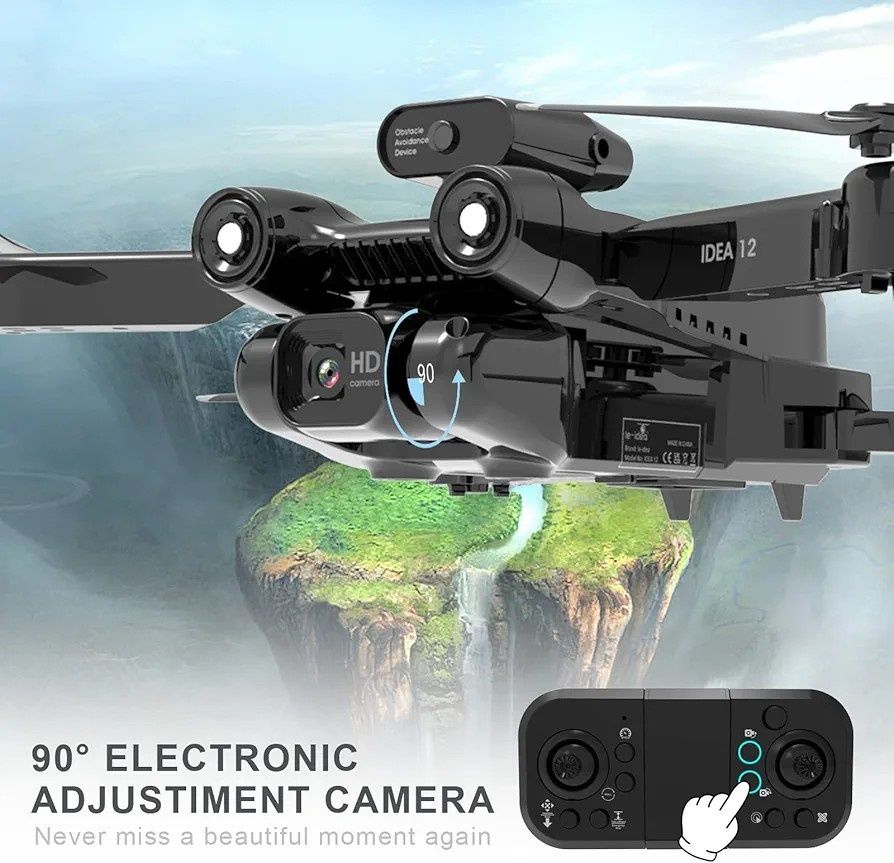 Mini Drones z kamerą 1080P HD dla dorosłych i początkuj, składany FPV
