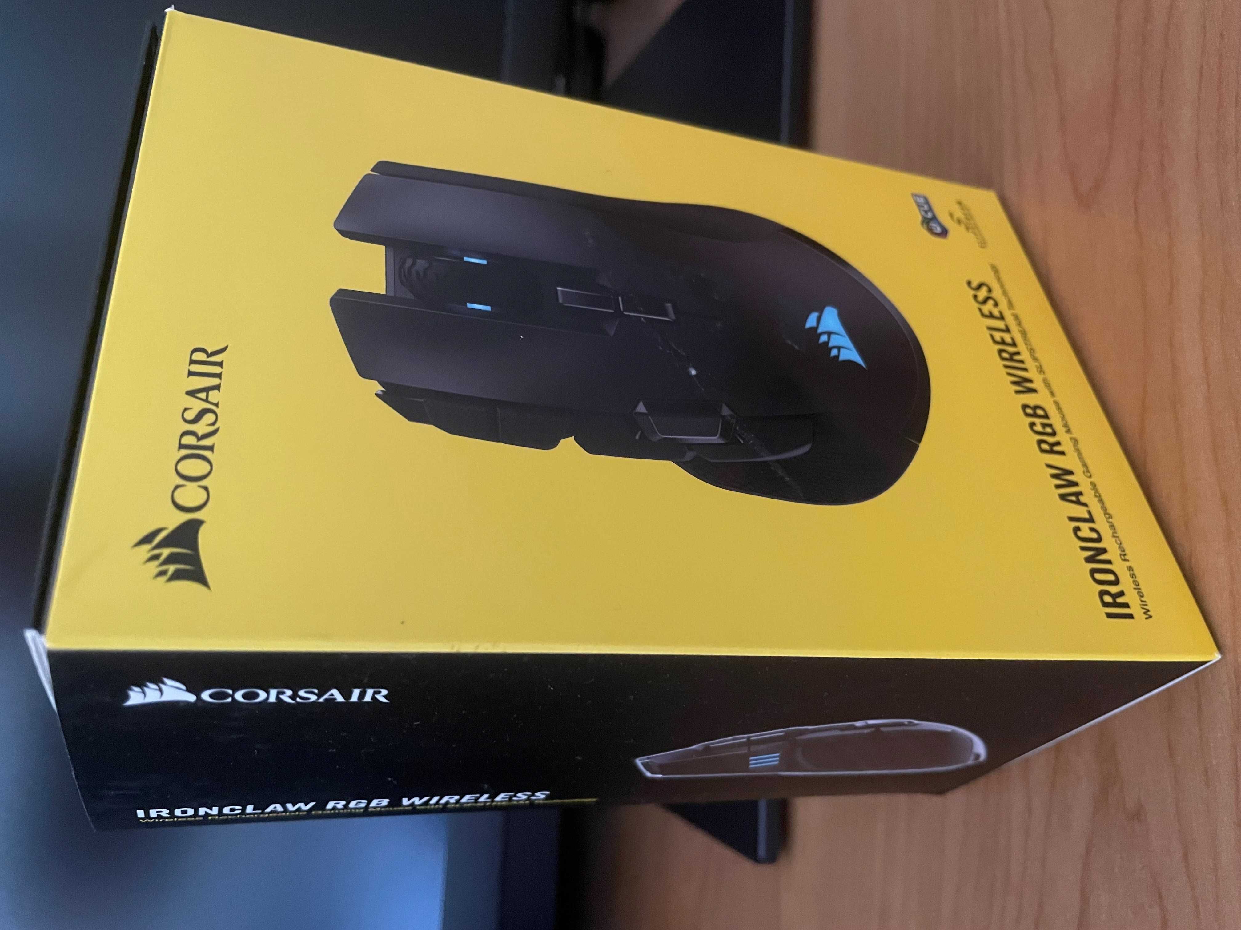 Rato IRONCLAW RGB sem fios Wi-Fi ou Bluetooth da CORSAIR 18.000 DPI