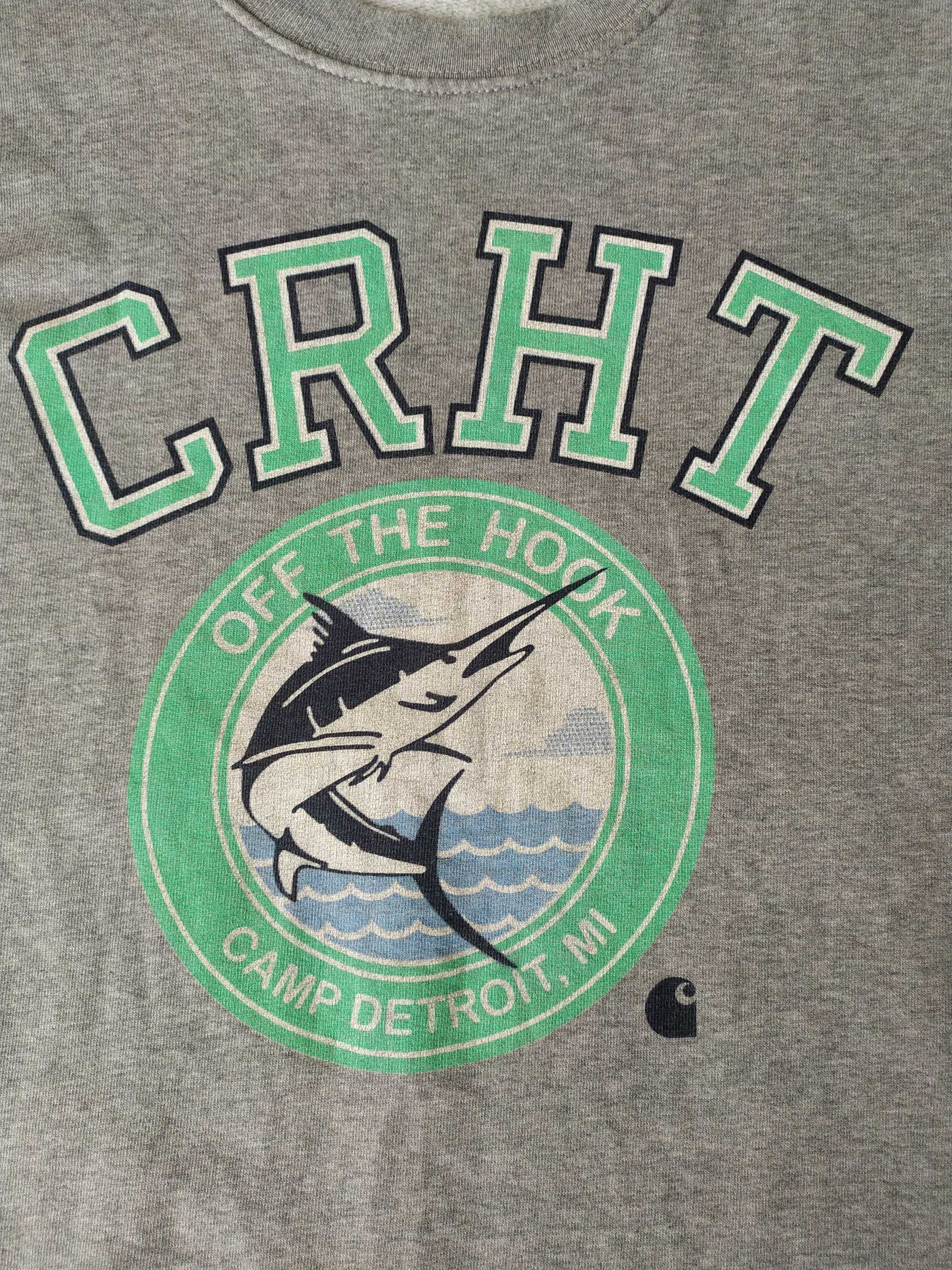 Вінтажний світшот Carhartt з великим логотипом CRHT, Розмір М-L