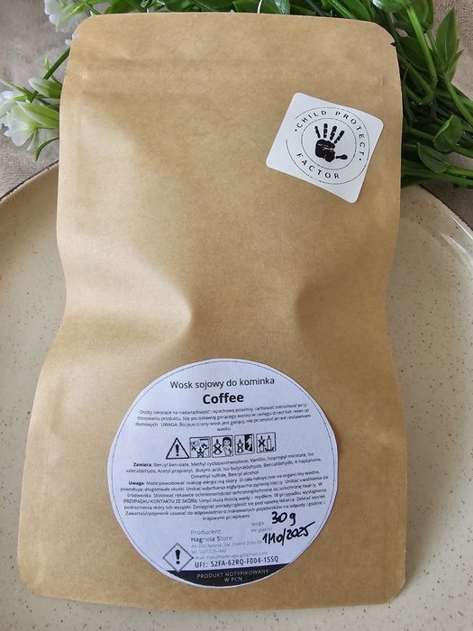 100% sojowy wosk do kominka o zapachu Coffee 30 g