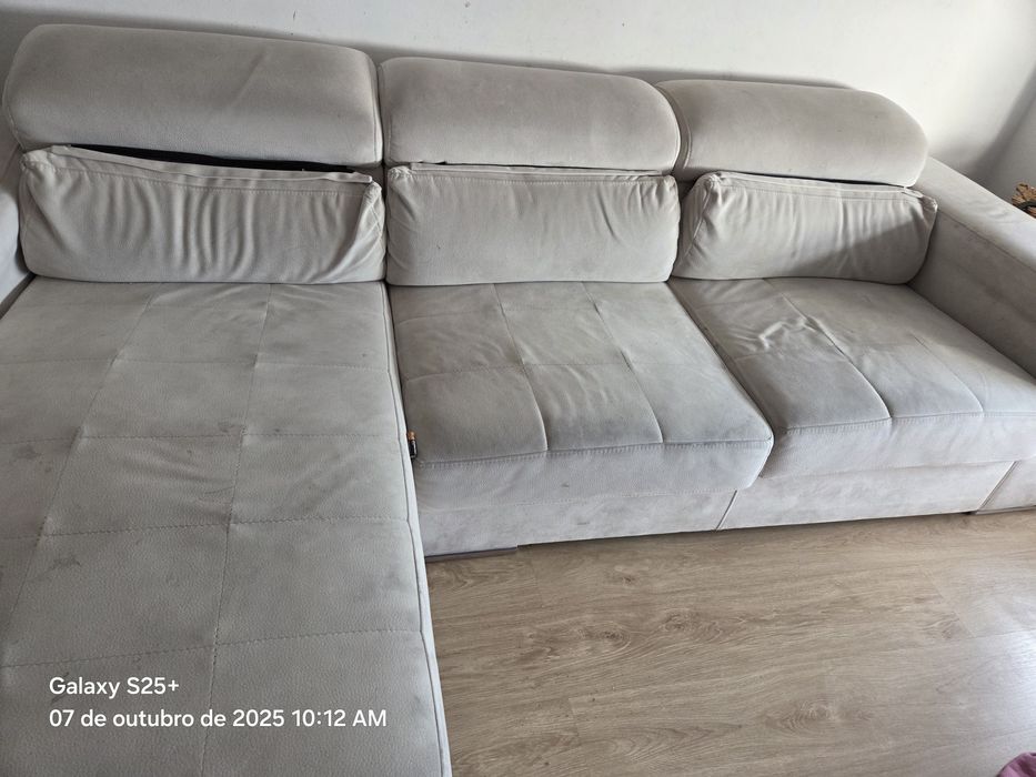 Sofá chaise longue em bom estado