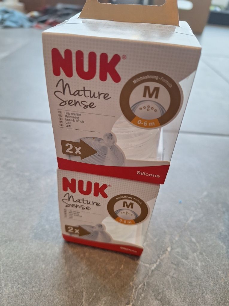 Smoczki nuk nature sense s m 0-6 6-18