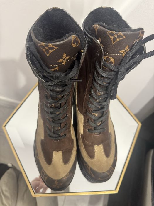 Botki trapery w stylu Louis Vuitton