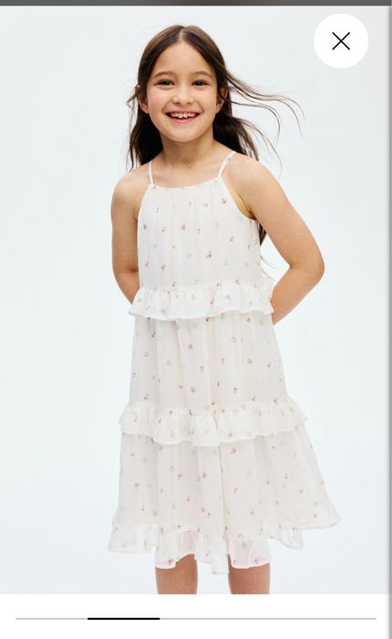 Шифоновий сарафан H&M, шифонова сукня для дівчинки H&M