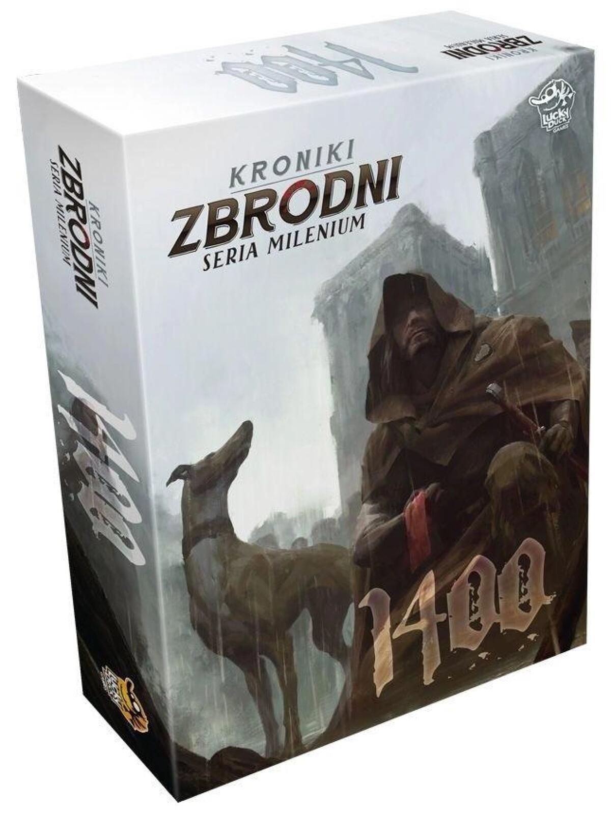 Kroniki Zbrodni: 1400 Lucky Duck Games Polska pudełko,295x200x55 mm