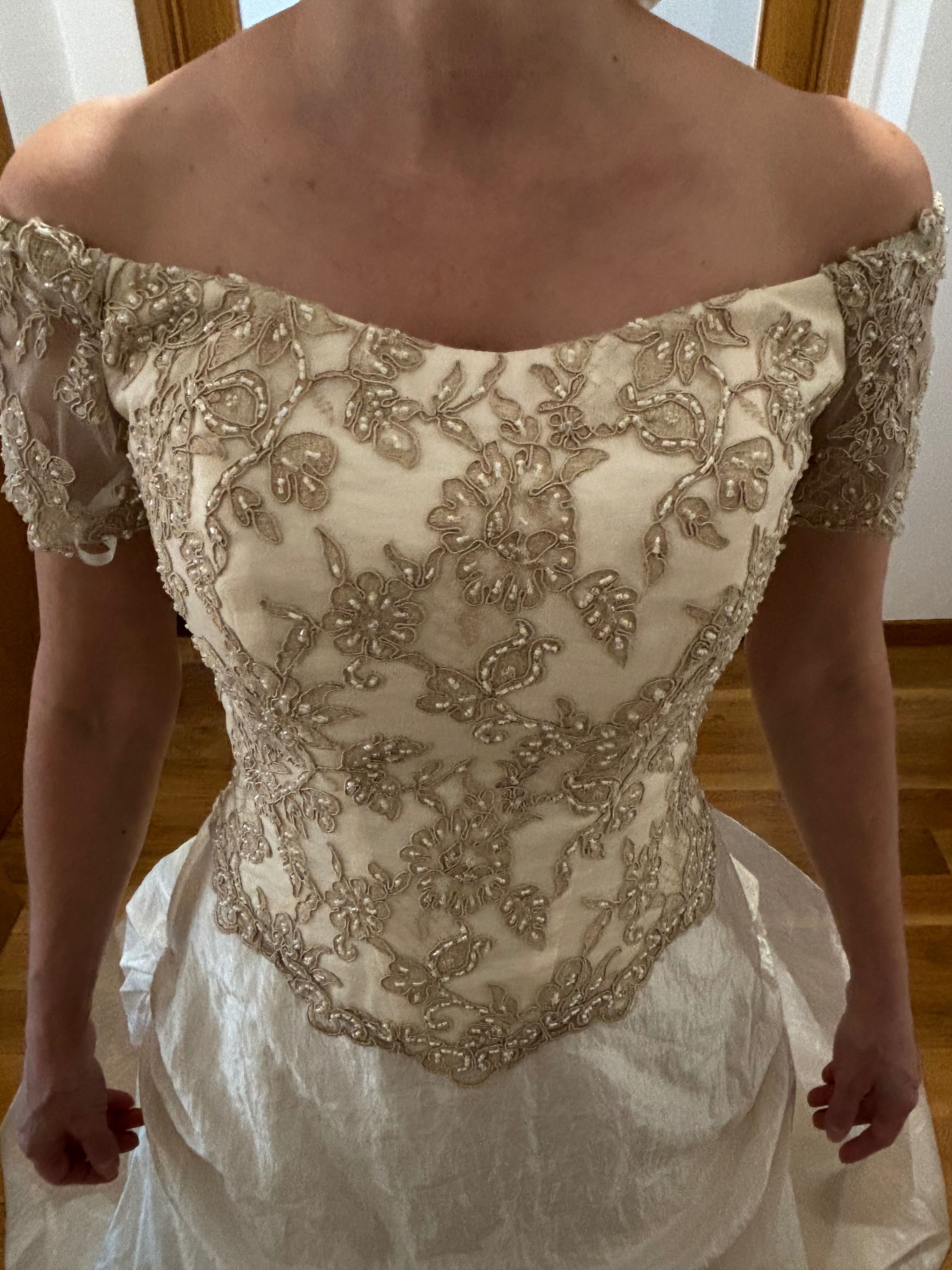 Vestido de noiva novo alta costura Made in Italy