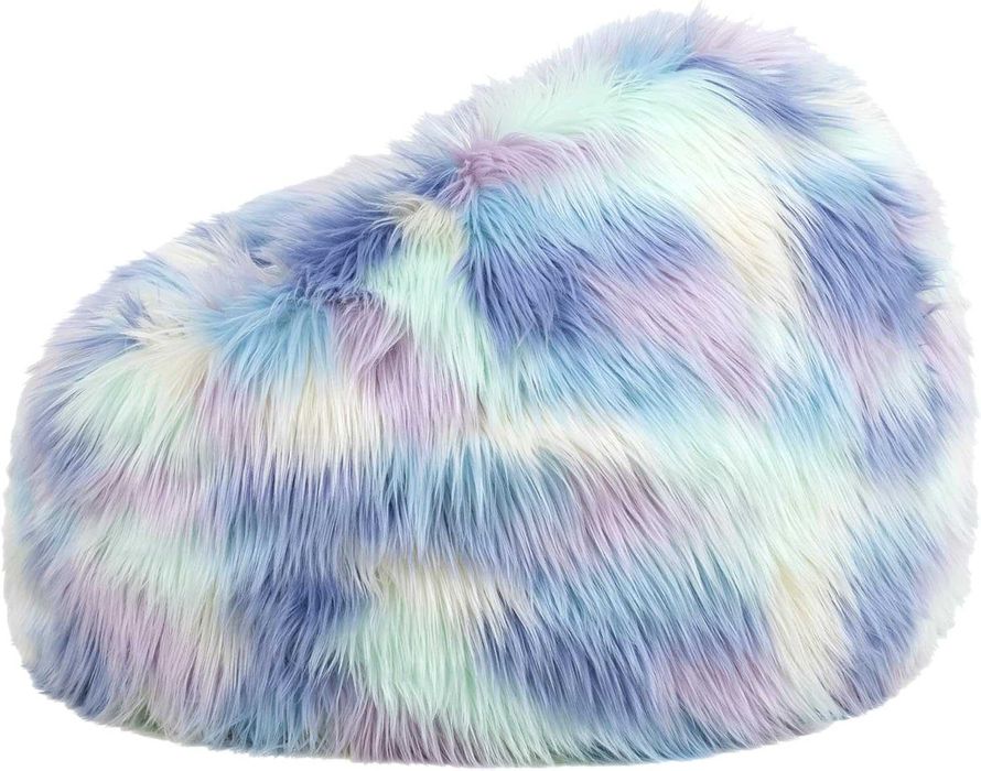 Icon Pufa Worek do Siedzenia z wypełnieniem fotel tęczowy 65x65cm