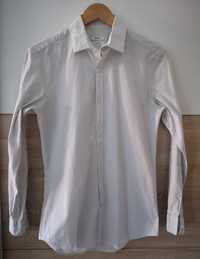 Koszula w paski - dkny- męska - tailored slim - rozmiar M