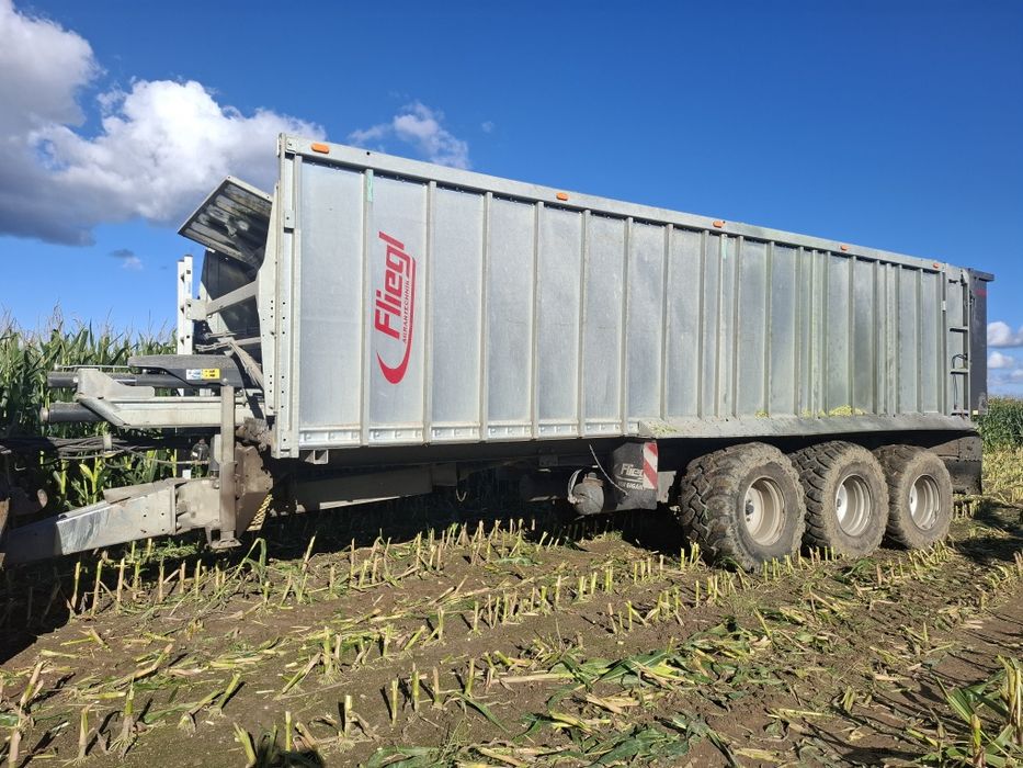 Fliegl ASW 393 przyczepa z systemem zsuwania, wypychana ściana, tridem