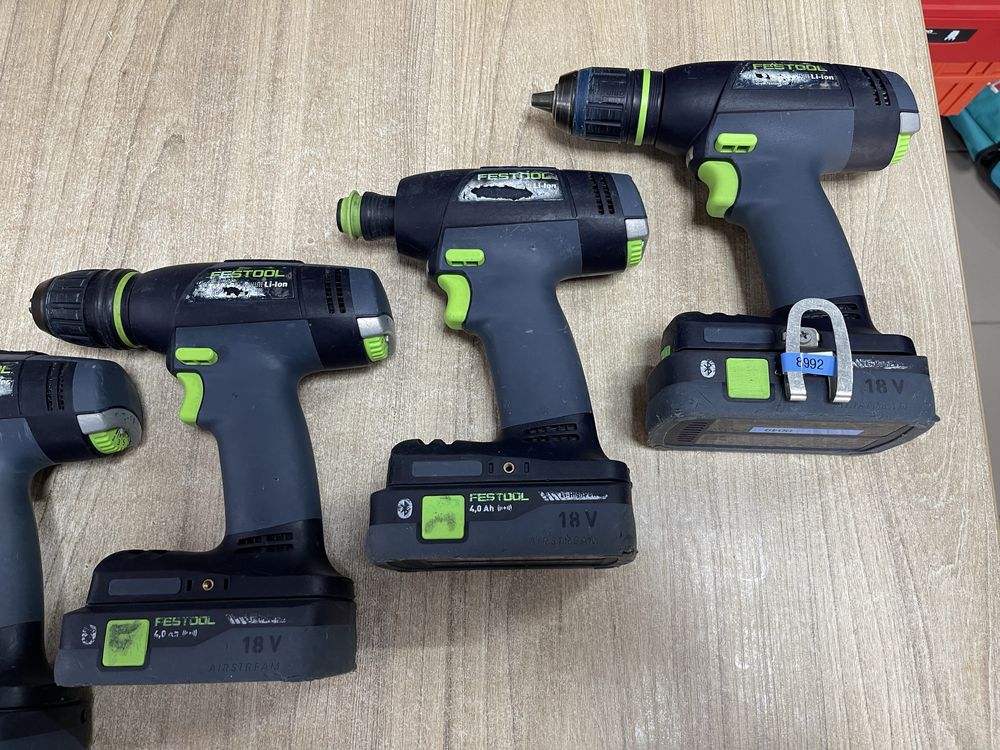Festool T18+3, Festool C18 / безщіткові шуруповерти Фестул