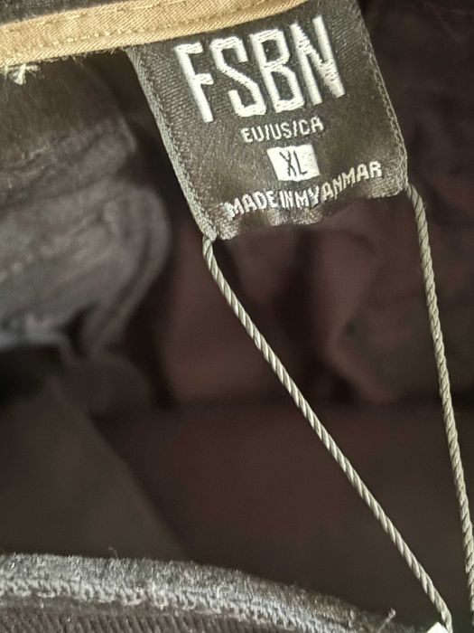 Spodnie męskie JEANSOWE czarne bawełna elsatan FSBN L XL BAGGY