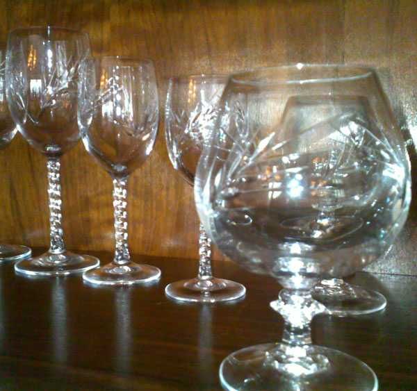 Serviço Copos Cristal - Carnaxide