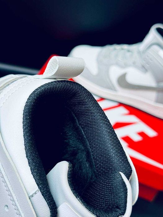 Мужские зимние кроссовки на меху найк серые топ цена!