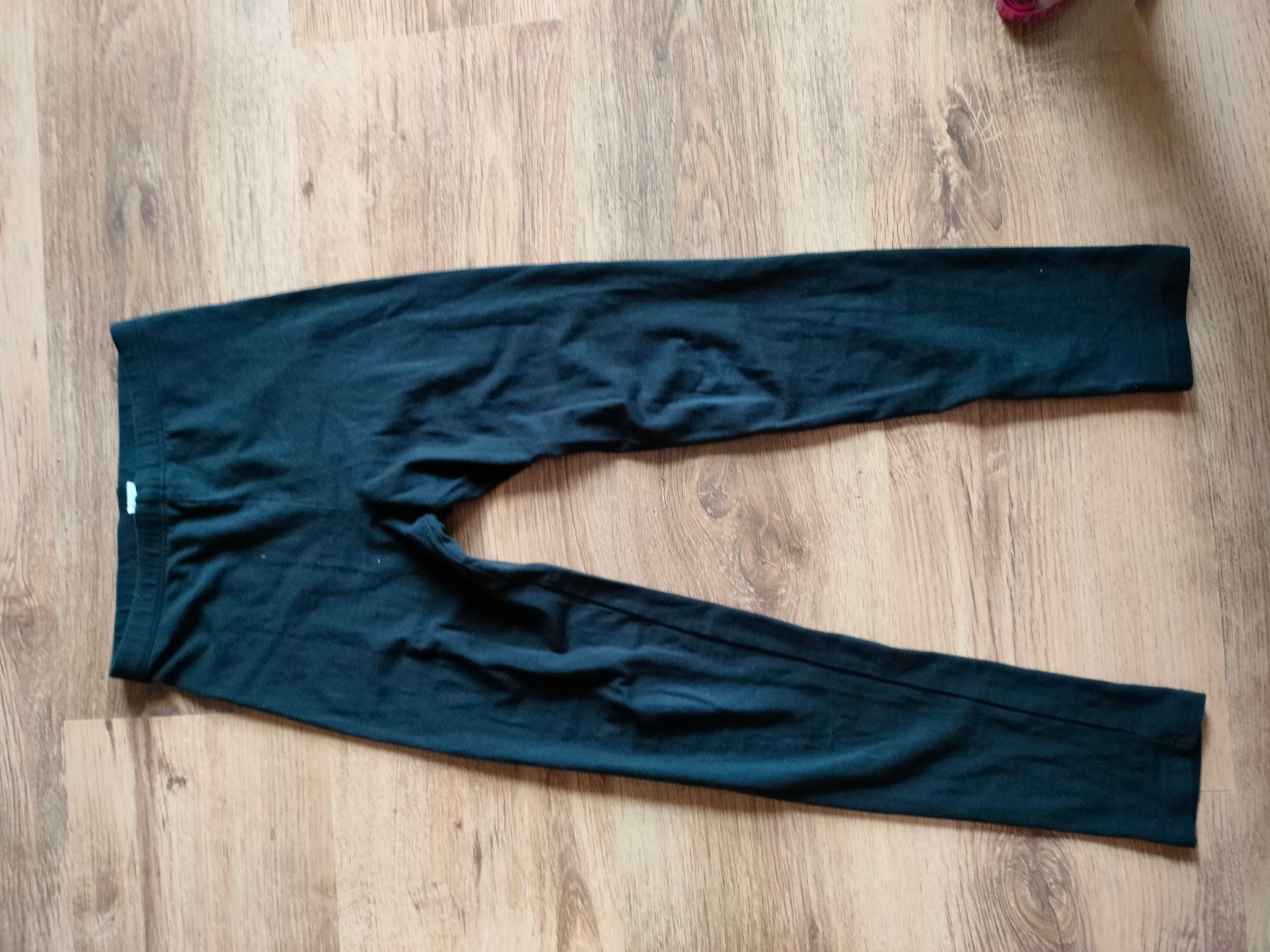 Czarne legginsy H&M 134 cm