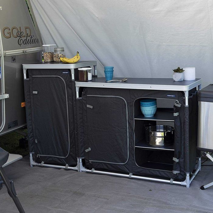 (CAMPART Travel) Armário para campismo 82 cm de altura, novo