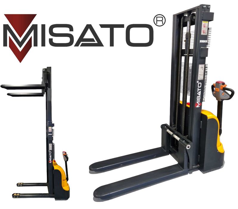 Wózek paletowy masztowy MISATO 1500kg 1.5T sztaplarka 3.5m paleciak