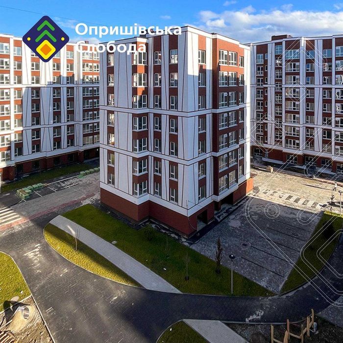 Однокімнатна квартира 38,2м з ФРАНЦУЗЬКИМ балконом Опришівська слобода