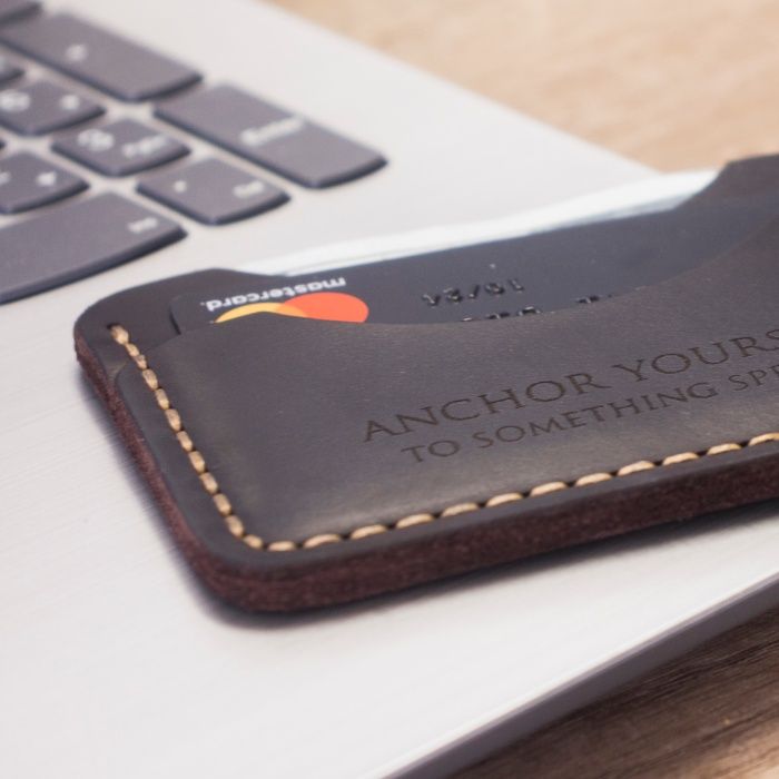 Кардхолдер - Італійська шкіра (картхолдер, візитниця, міні гаманець)