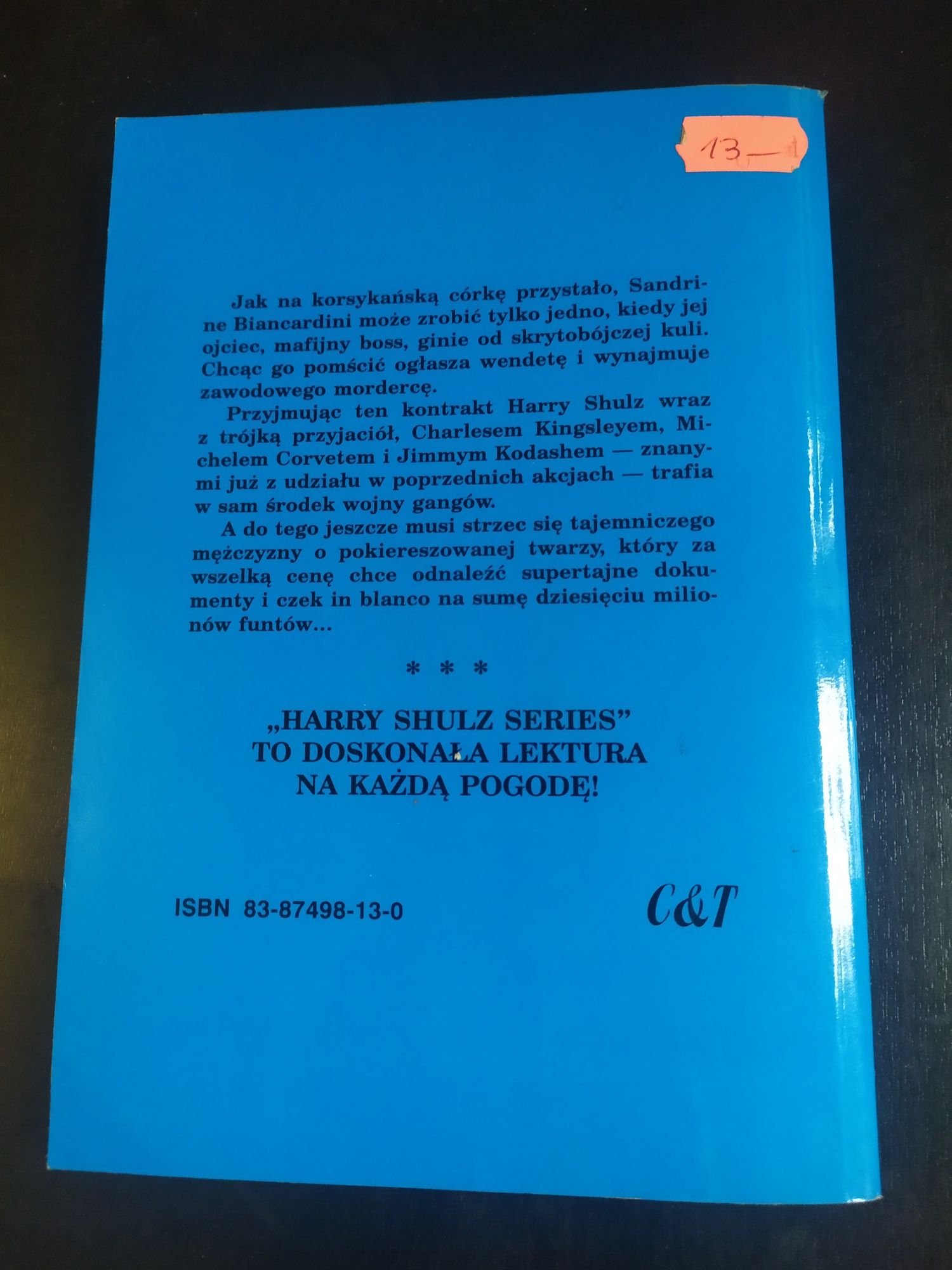 Książka Wendeta - Serge Jacquemard, Harry Shulz series