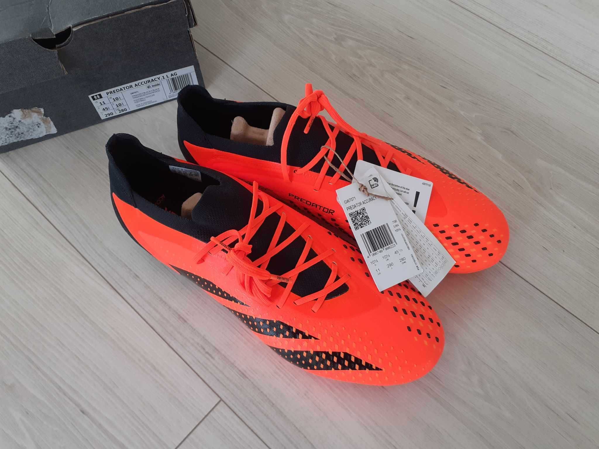 Profesjonalne korki piłkarskie adidas PREDATOR ACCURACY.1 AG r. 45 1/3