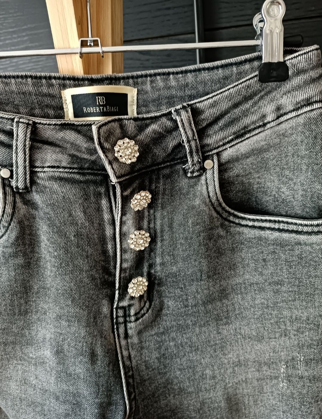 Spodnie jeansy Roberta Biagi S/M Italy