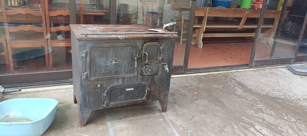 Fogão a lenha de ferro fundido