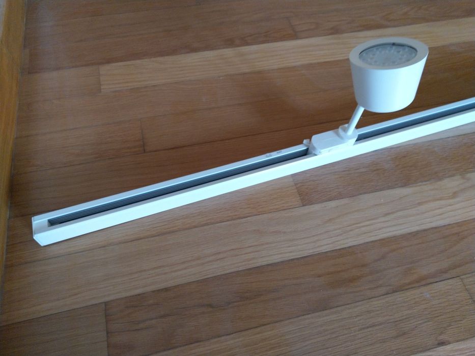 Carril iluminação com 2 projectores